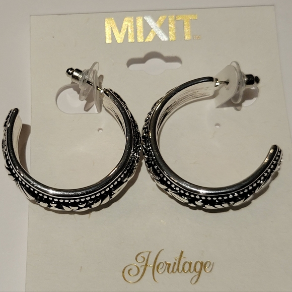 Mixit Jewelry - Mixit Heritage Hoop Earrings